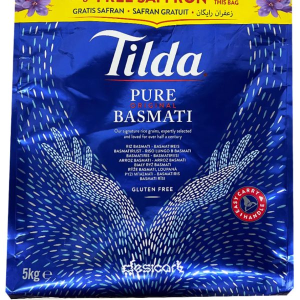 Tilda Basmati 5 Kg Free Safron